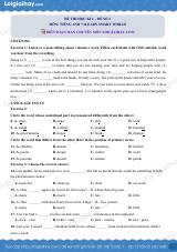 Đề thi học kì 1 Tiếng Anh 7 iLearn Smart Wolrd - Đề số 2